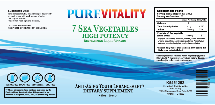 PURE Sea Vegetables Label