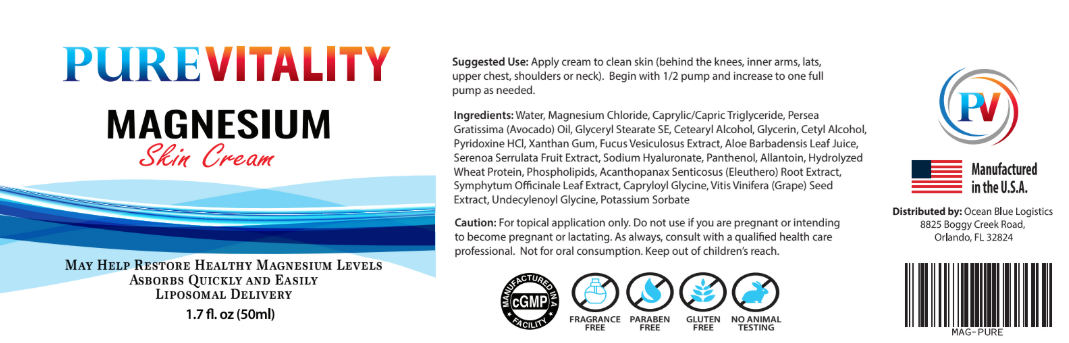 PURE Magnesium Label